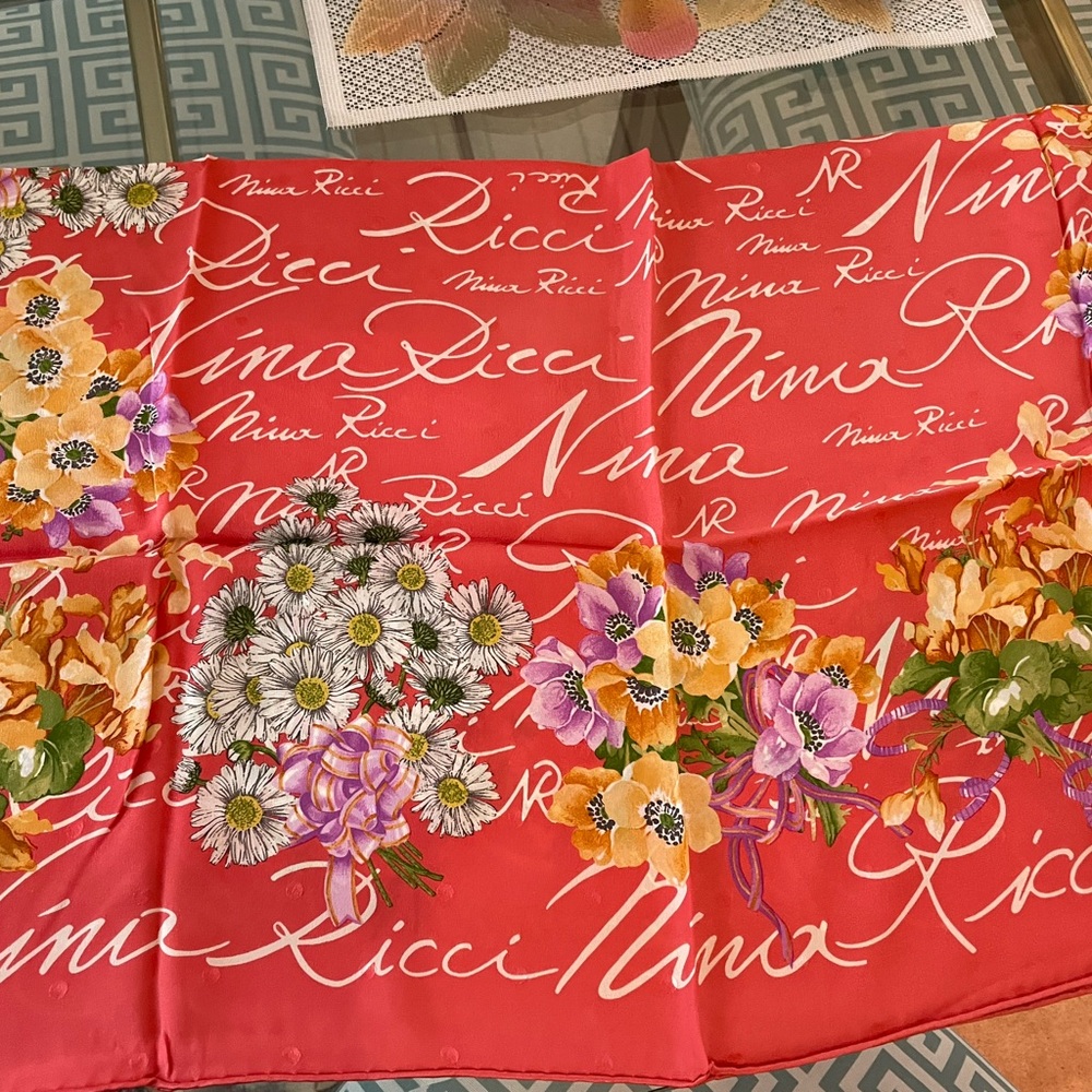 NEW Special! 100% Silk Nina Ricci Scarf Now $35